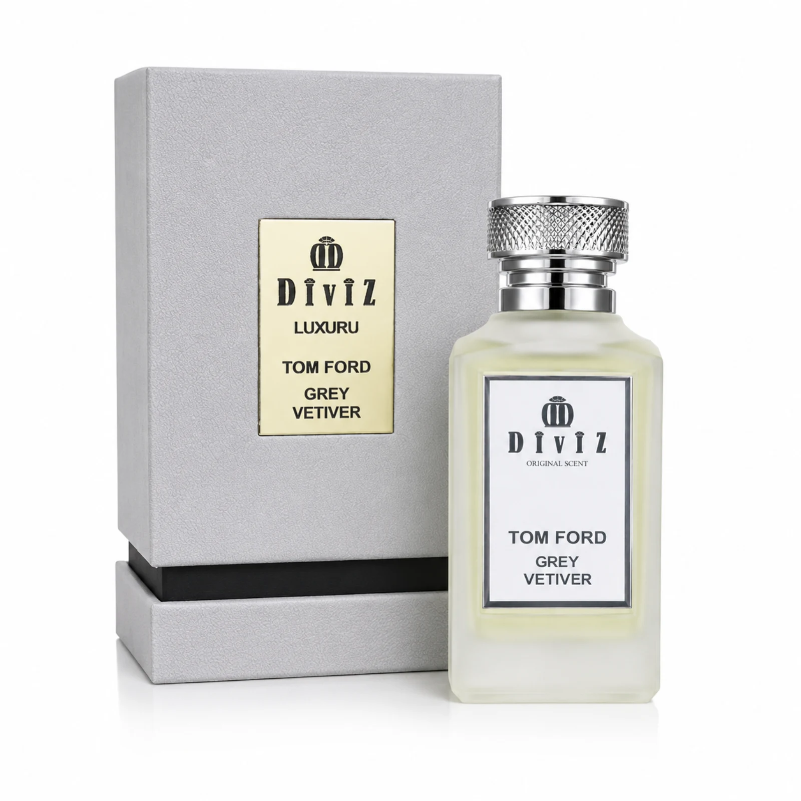 ادکلن هارد باکس ادکلن تام فورد گری وتیور مردانه Tom Ford Grey Vetiver for Men حجم 100 میل