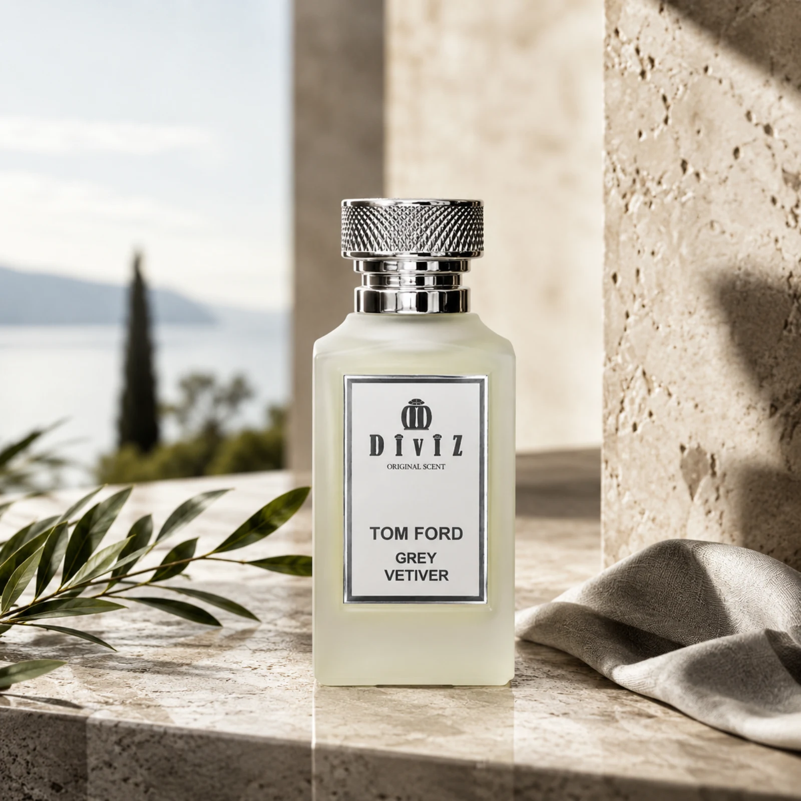 ادکلن هارد باکس ادکلن تام فورد گری وتیور مردانه Tom Ford Grey Vetiver for Men حجم 100 میل