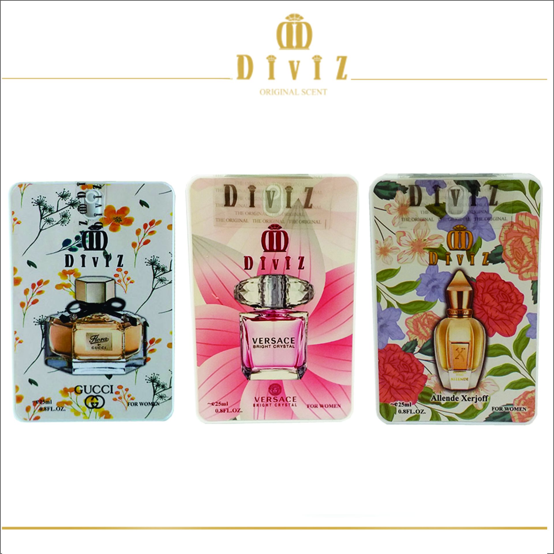 پک 3 عددی عطر جیبی زنانه کد 3 (25 میلی لیتر )